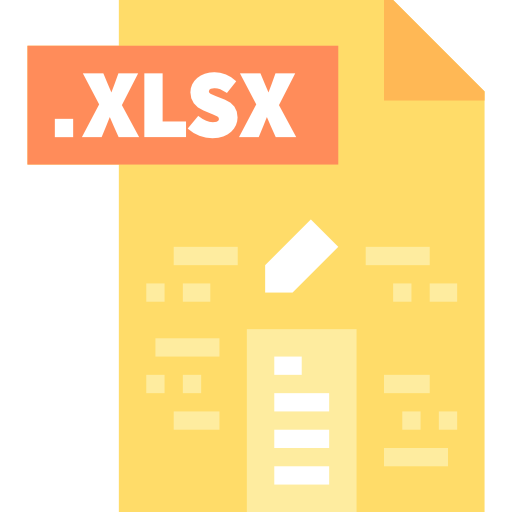 xlsx Vitaliy Gorbachev Flat icon