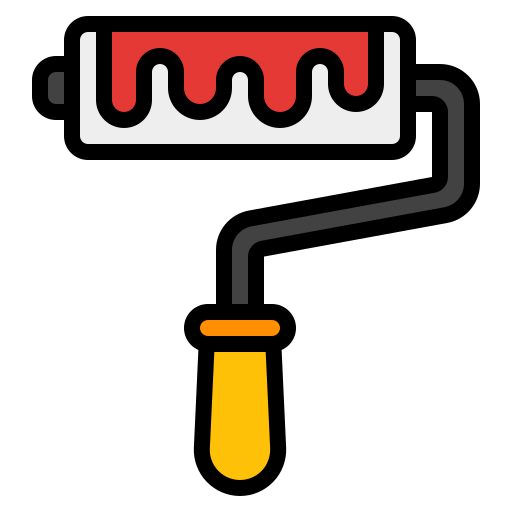 Paint roller Generic Outline Color icon