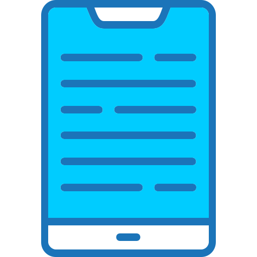 smartphone Generic Blue icon