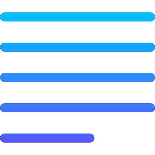 Выровнять текст по ширине Basic Gradient Lineal color иконка