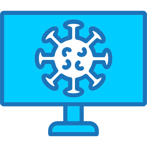coronavirus Generic Blue icoon