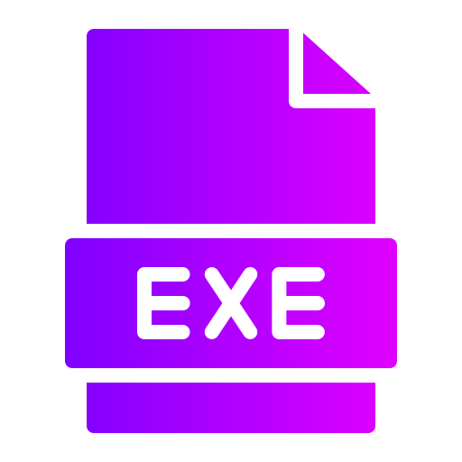 exe Generic Flat Gradient icon