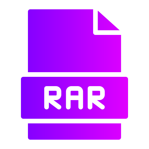 Rar Generic Flat Gradient icon