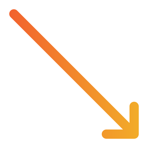 diagonaler pfeil Generic Gradient icon