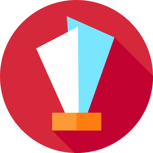 Trophy Flat Circular Flat icon