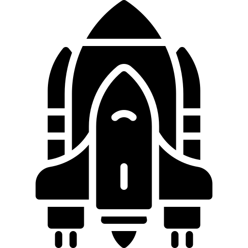 ruimteschip Generic Glyph icoon