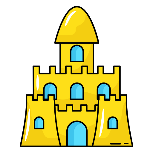 Castle Generic Thin Outline Color icon