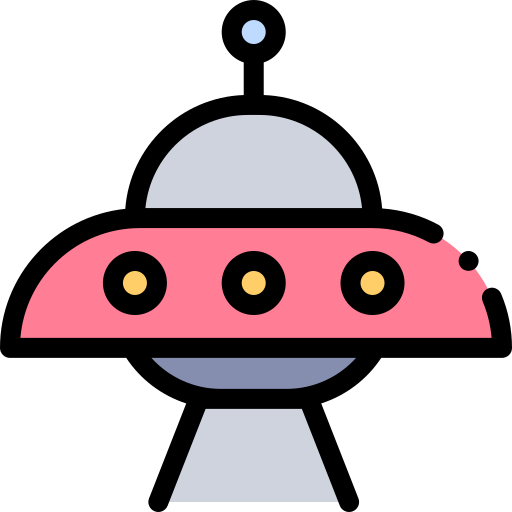 ufo Detailed Rounded Lineal color icon