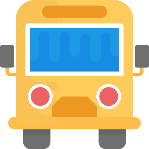 Bus Flat Color Flat icon