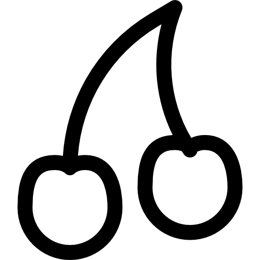 cereja Basic Rounded Lineal Ícone