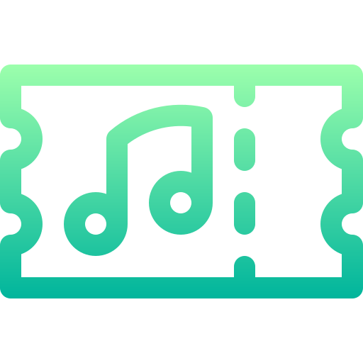 fahrkarte Basic Gradient Lineal color icon