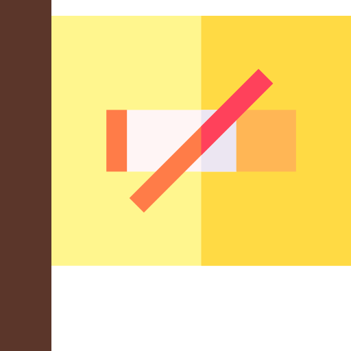 Flag Basic Straight Flat icon