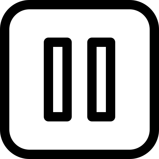 pause Basic Rounded Lineal Icône