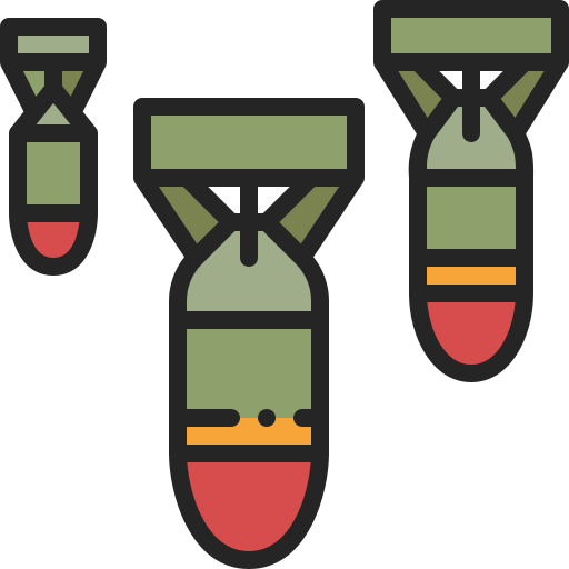 Bomb Generic Outline Color icon