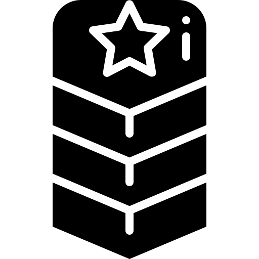 stopień wojskowy Generic Glyph ikona