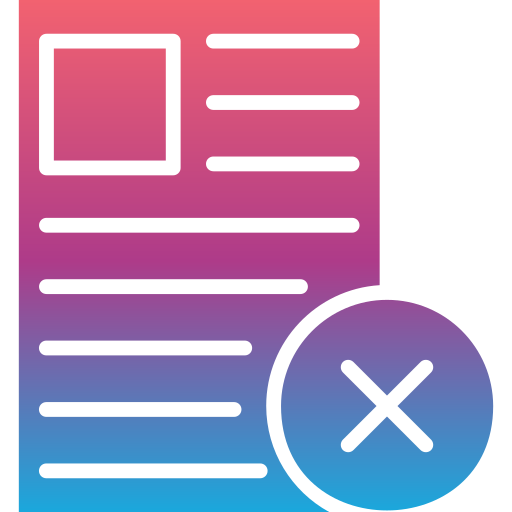 Rejected Generic Flat Gradient icon