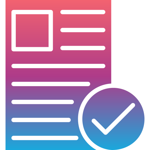 accepter Generic Flat Gradient Icône