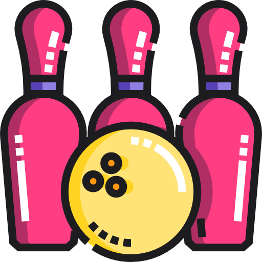 Bowling Detailed Straight Lineal color icon