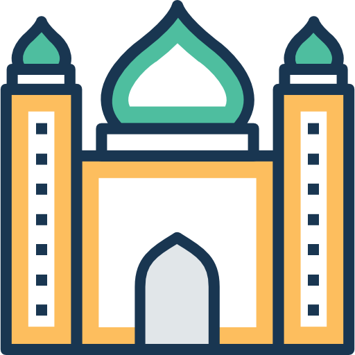 Mosque Prosymbols Lineal Color icon