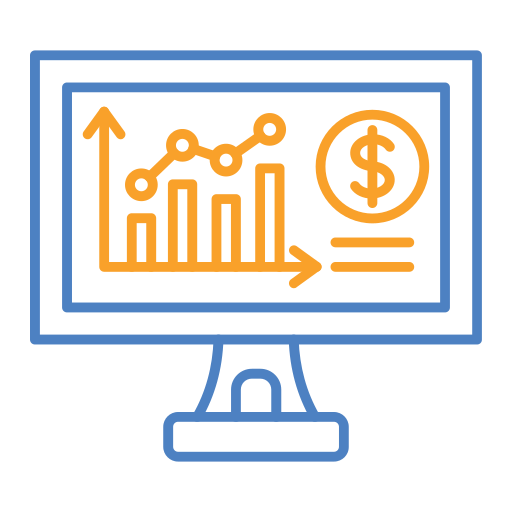 Stock market Generic Outline Color icon