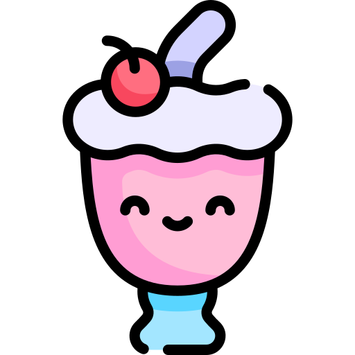 milchshake Kawaii Lineal color icon