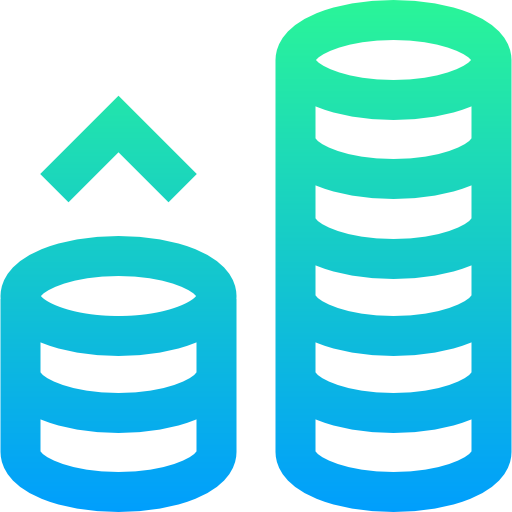 dinheiro Super Basic Straight Gradient Ícone