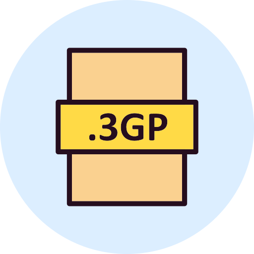 3gp Generic Outline Color icon