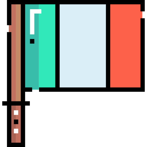 アイルランド Detailed Straight Lineal color icon