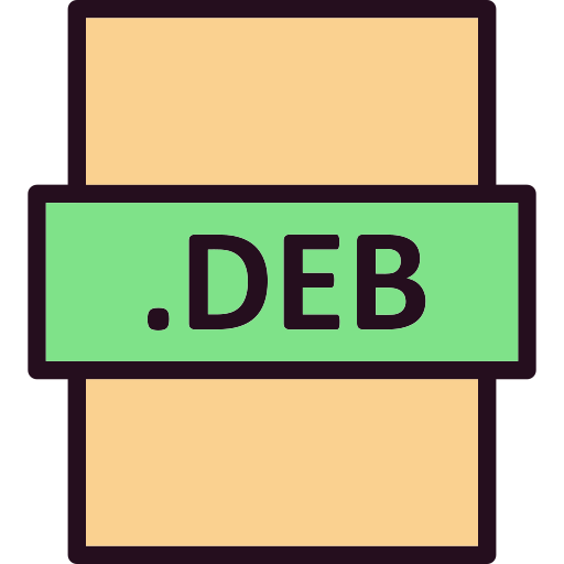 deb-bestand Generic Outline Color icoon