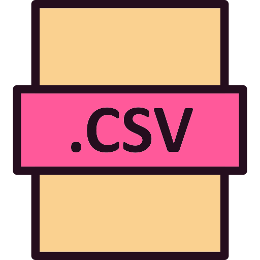 csv Generic Outline Color ikona