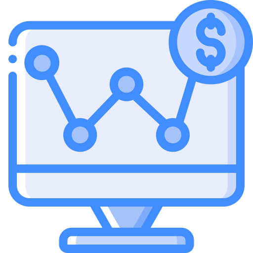 Chart Basic Miscellany Blue icon