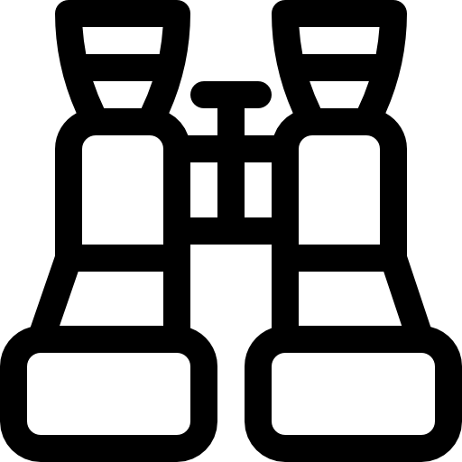 binocolo Basic Rounded Lineal icona