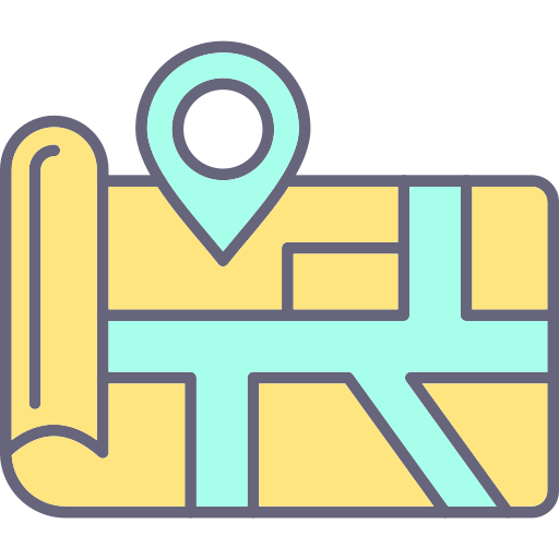 지도 Generic Outline Color icon