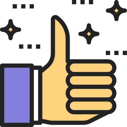 Thumbs up dDara Lineal Color icon