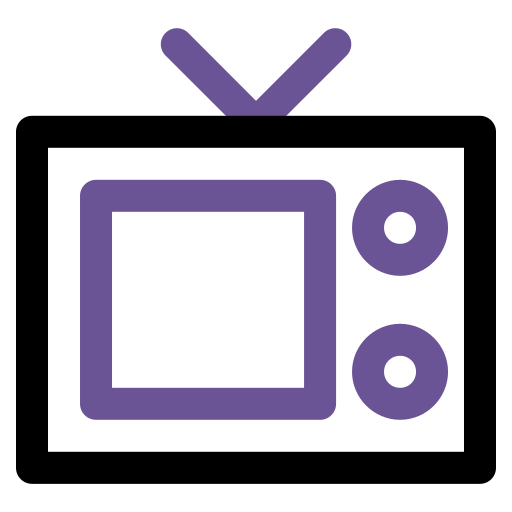 テレビ Generic Outline Color icon