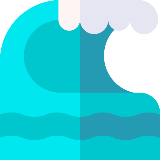 Wave Basic Straight Flat icon