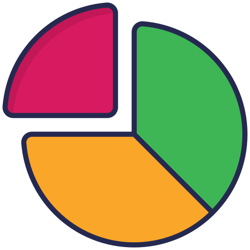 円グラフ Generic Outline Color icon