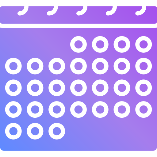 calendário Generic Flat Gradient Ícone