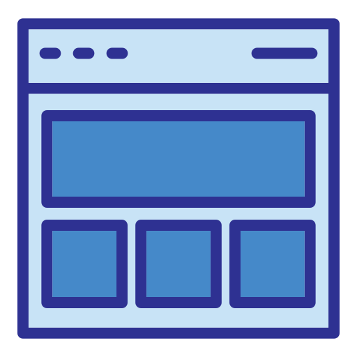 layout Generic Blue icon