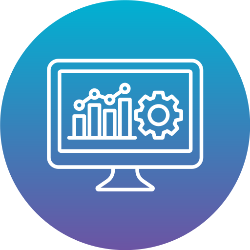 statistica Generic Flat Gradient icona