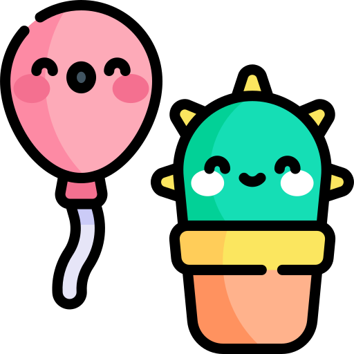 축하 Kawaii Lineal color icon