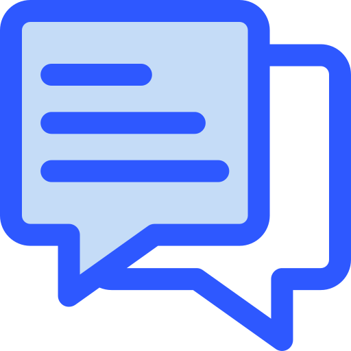 Chat Generic Blue icon