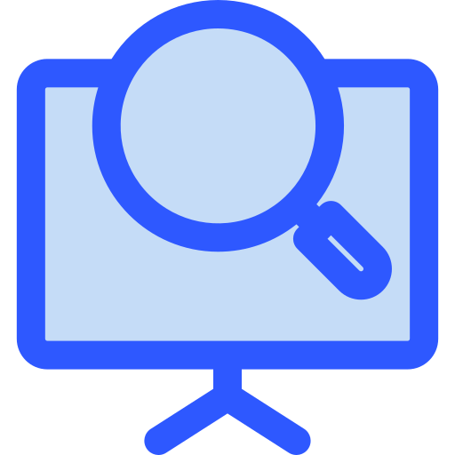 Search engine Generic Blue icon