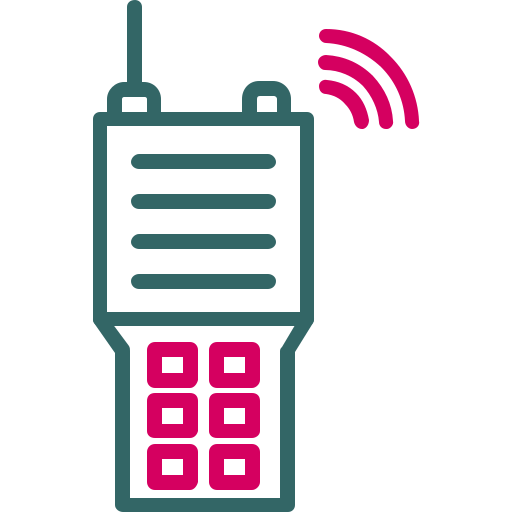 Military radio Generic Outline Color icon