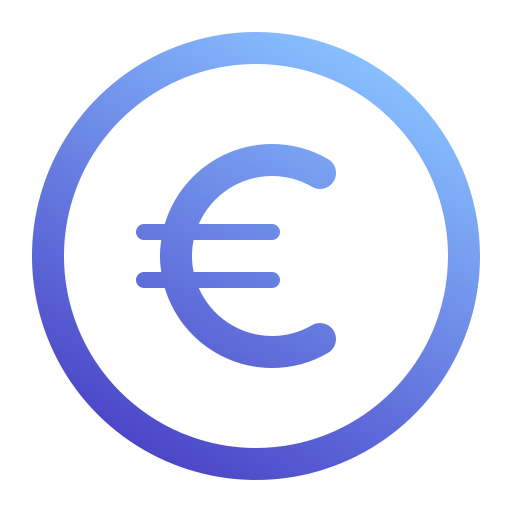 euro Generic Gradient icon