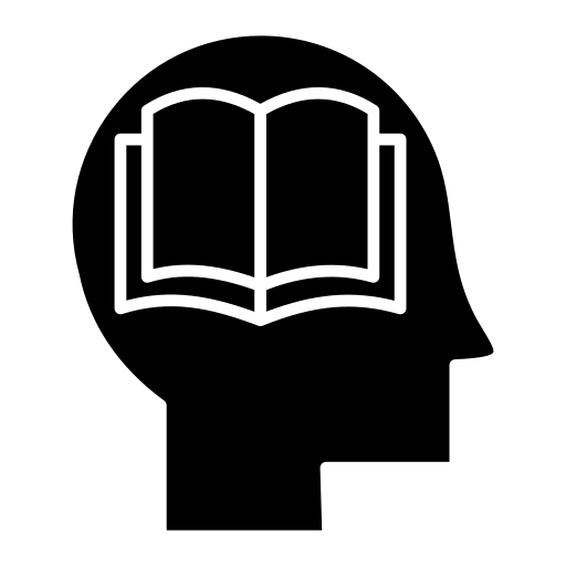 auto-apprentissage Generic Glyph Icône