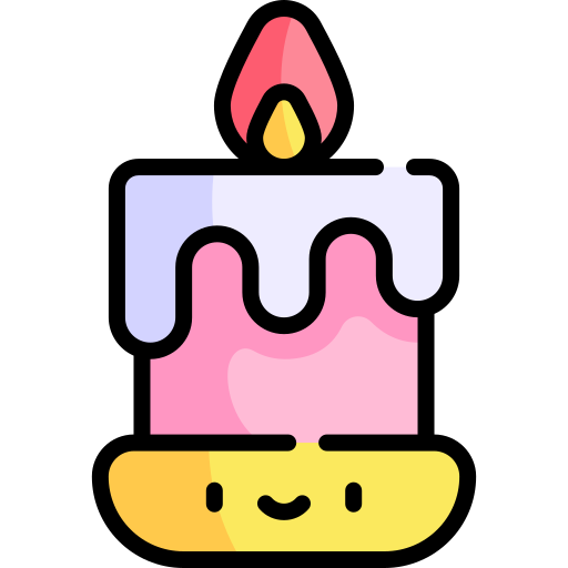 Candle Kawaii Lineal color icon