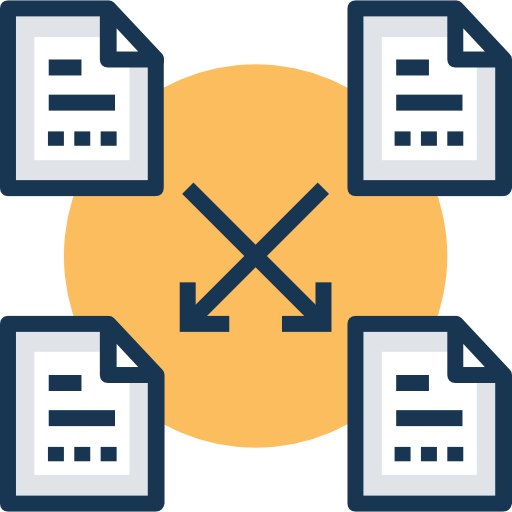 Data Prosymbols Lineal Color icon