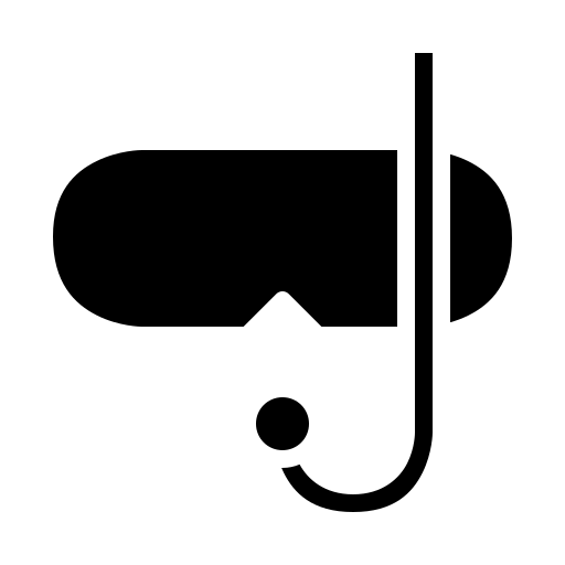 Óculos de mergulho Generic Glyph Ícone