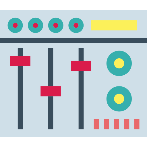 equalizer Smalllikeart Flat icon